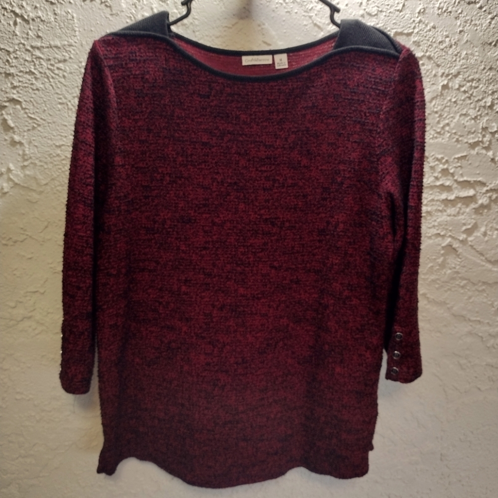 Croft & Barrow | Med. Knit 3/4 sleeve top
